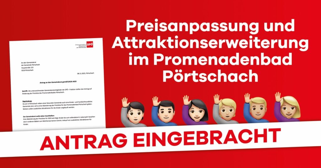 Kinderfreundliche Neuerungen im Promenadenbad P&ouml;rtschach beantragt