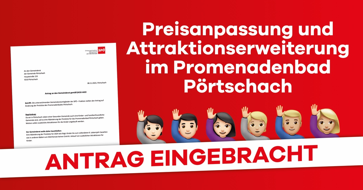 Kinderfreundliche Neuerungen im Promenadenbad P&ouml;rtschach beantragt